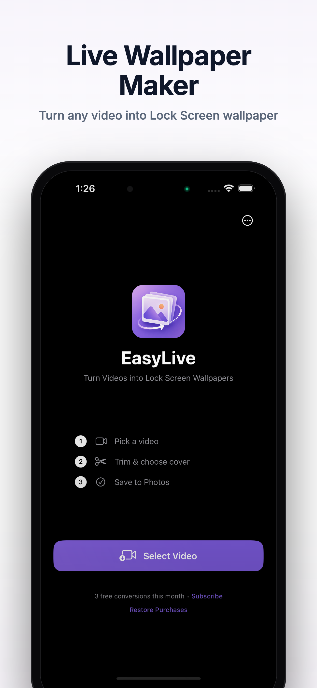 Home screen