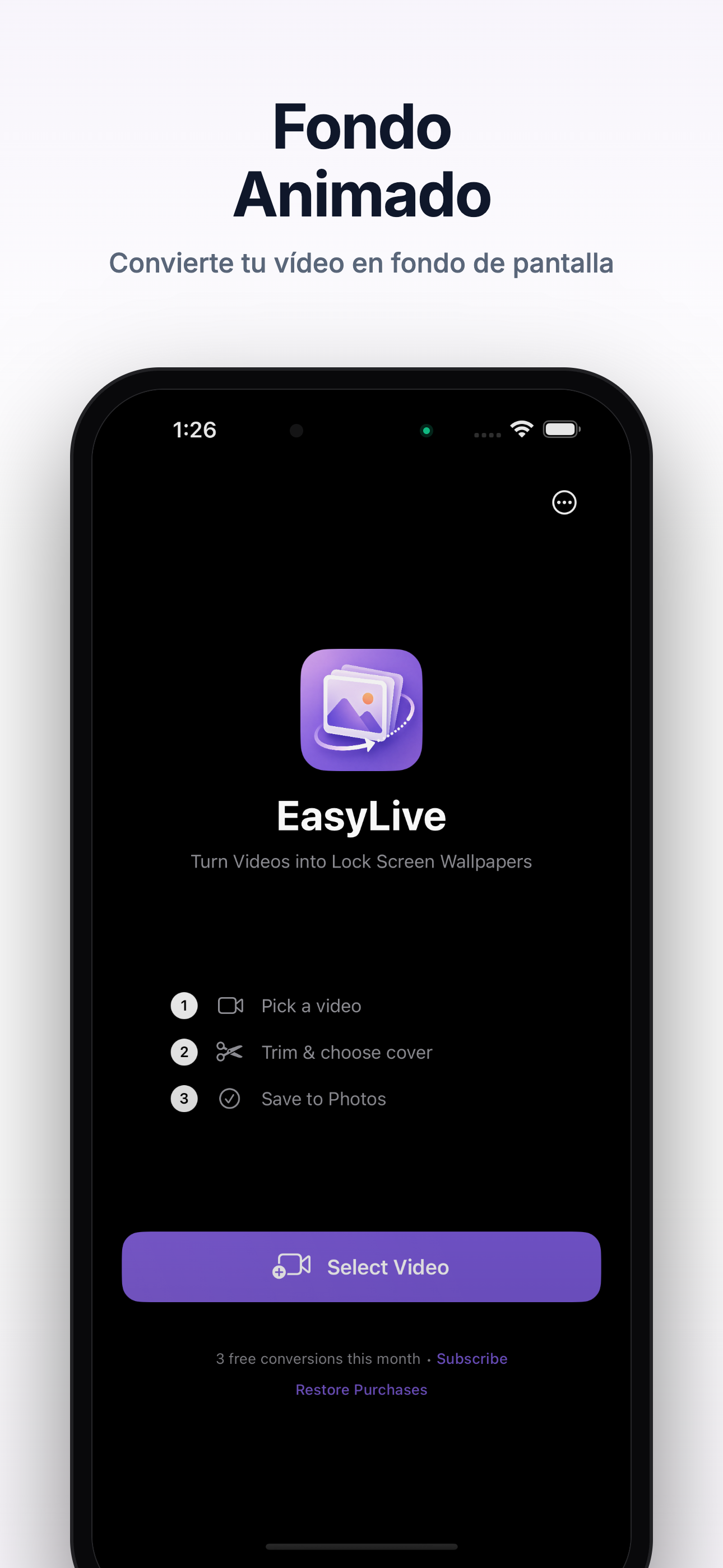 Pantalla principal