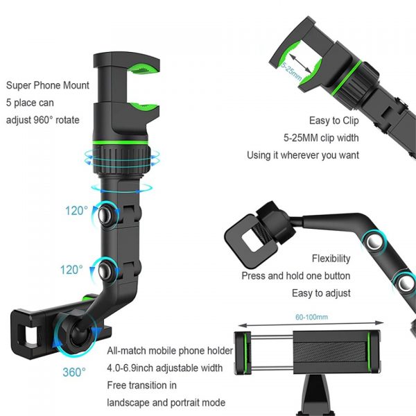 Phone Holder for Car - adjustable 4.0-6.1 Inch - Image 5